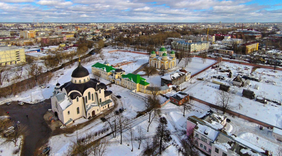 Христорождественский монастырь, Тверь (Тверь, город, Тверская область). общий вид в ландшафте