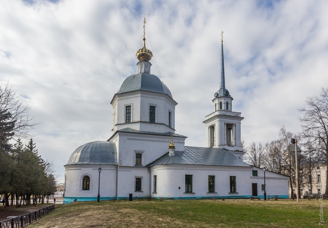 Тверь. Церковь Воскресения Христова за Волгой. фасады, Вид с севера