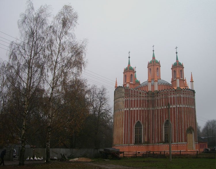 Красное. Церковь Спаса Преображения. фасады, 		      