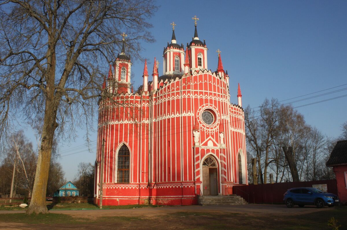 Церковь Спаса Преображения, Красное (Старицкий район, Тверская область). фасады