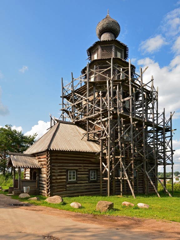 Церковь Тихвинской иконы Божией Матери, Торжок (Торжокский район и г. Торжок, Тверская область). документальные фотографии, Вид с юго-запада