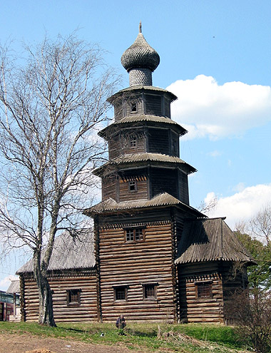 Церковь Тихвинской иконы Божией Матери, Торжок (Торжокский район и г. Торжок, Тверская область). фасады, общий вид с юга