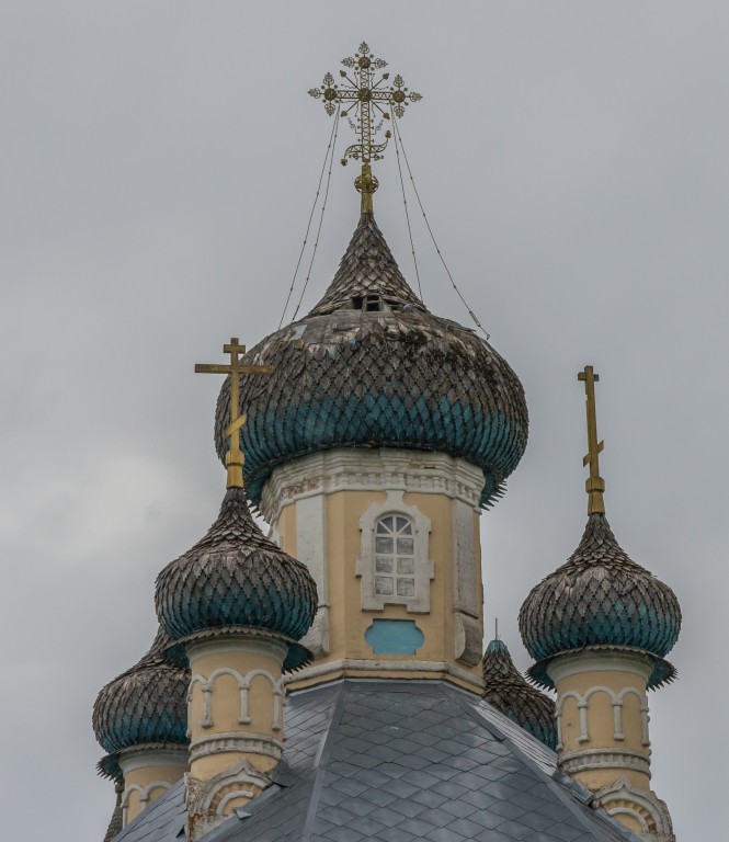 Церковь Спаса Преображения, Рогожа (Осташковский городской округ, Тверская область). архитектурные детали, Главы