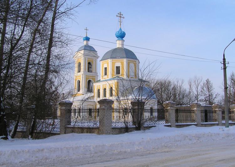 Тверь. Церковь Иоанна Предтечи. общий вид в ландшафте