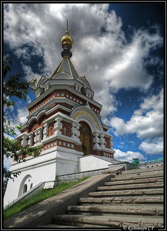 Часовня Серафима Саровского и Алексия, митрополита Московского, Омск (Омск, город, Омская область). фасады