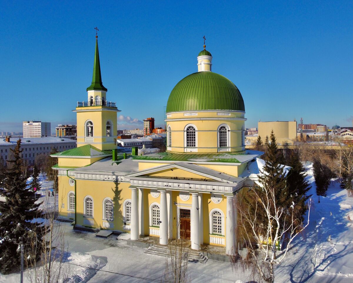 Собор Николая Чудотворца, Омск (Омск, город, Омская область). фасады, Южный фасад