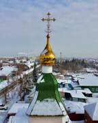 Церковь Иоанна Тобольского, Глава колокольни<br>, Омск, Омск, город, Омская область