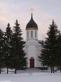 Омск. Церковь Георгия Победоносца, Александра Невского и Димитрия Донского