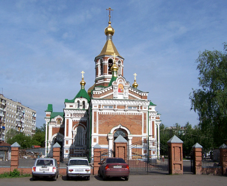 Омск. Церковь Николая Чудотворца в Атаманском посёлке. фасады