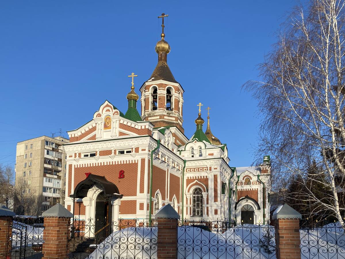 Церковь Николая Чудотворца в Атаманском посёлке, Омск (Омск, город, Омская область). фасады, Вид с ЮЗ