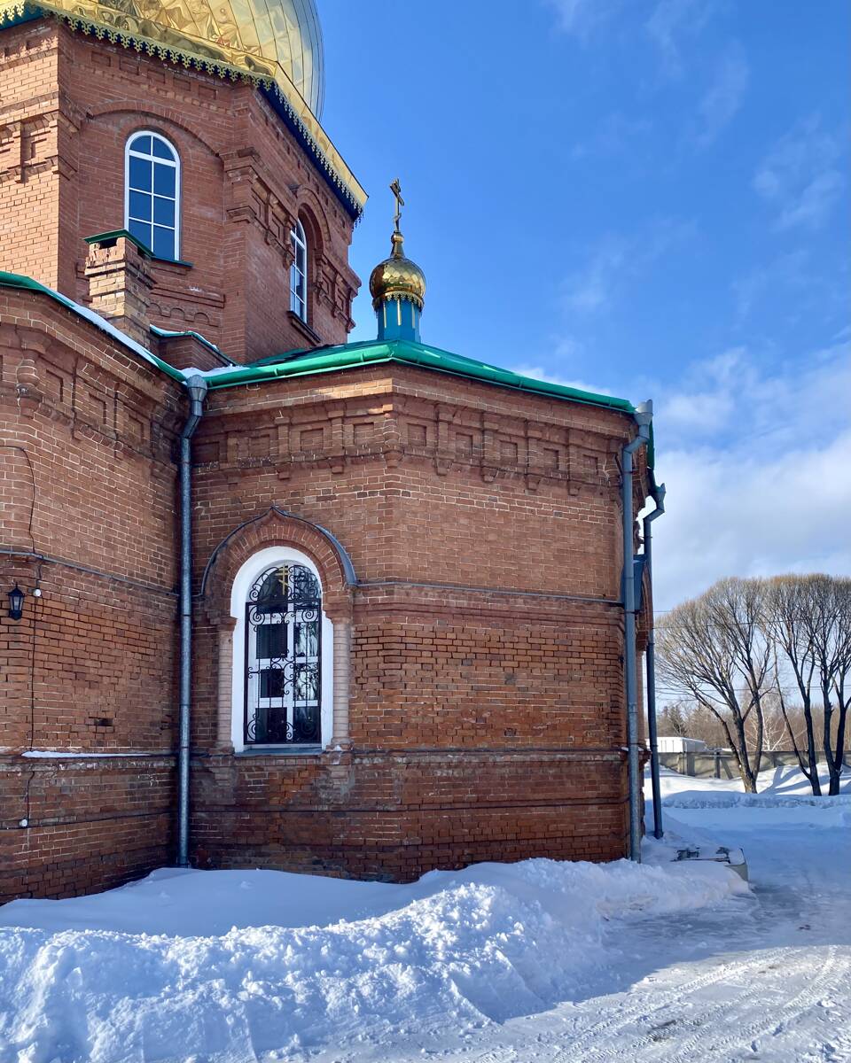 Омск. Церковь Казанской иконы Божией Матери. архитектурные детали, Апсида