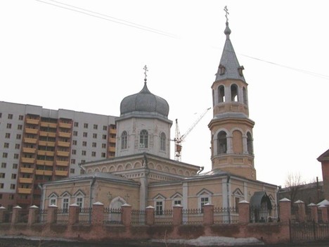 Церковь Параскевы Пятницы (Шкроевская), Омск (Омск, город, Омская область). общий вид в ландшафте