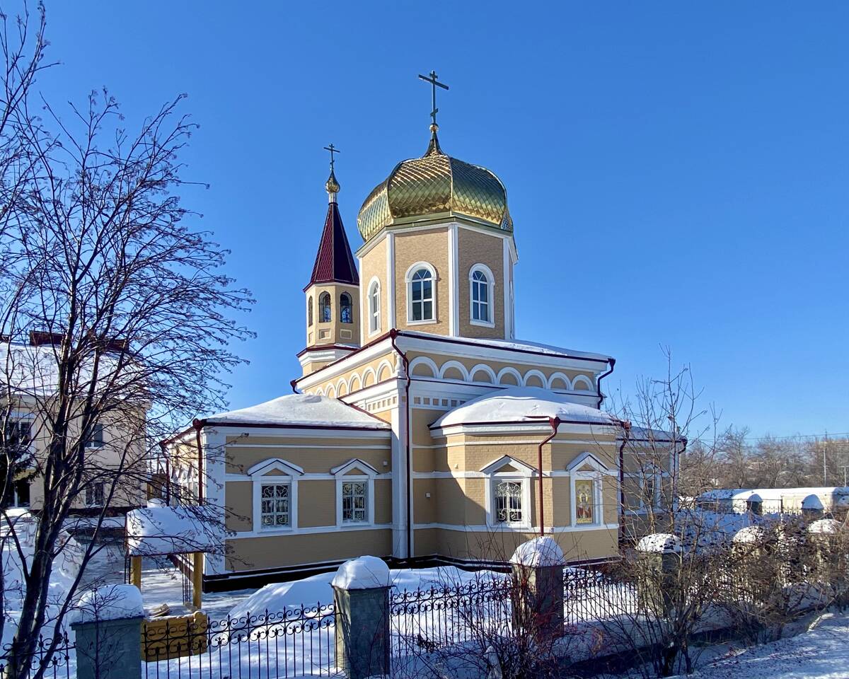Церковь Параскевы Пятницы (Шкроевская), Омск (Омск, город, Омская область). фасады, Вид с ЮВ