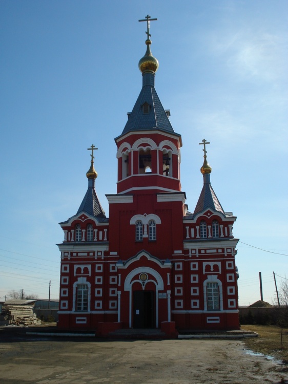 Омск. Церковь Николая Чудотворца и Игнатия Богоносца. фасады, Вид с дороги