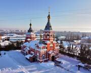 Церковь Николая Чудотворца и Игнатия Богоносца, Вид с севера<br>, Омск, Омск, город, Омская область