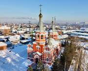 Церковь Николая Чудотворца и Игнатия Богоносца, Вид с запада<br>, Омск, Омск, город, Омская область