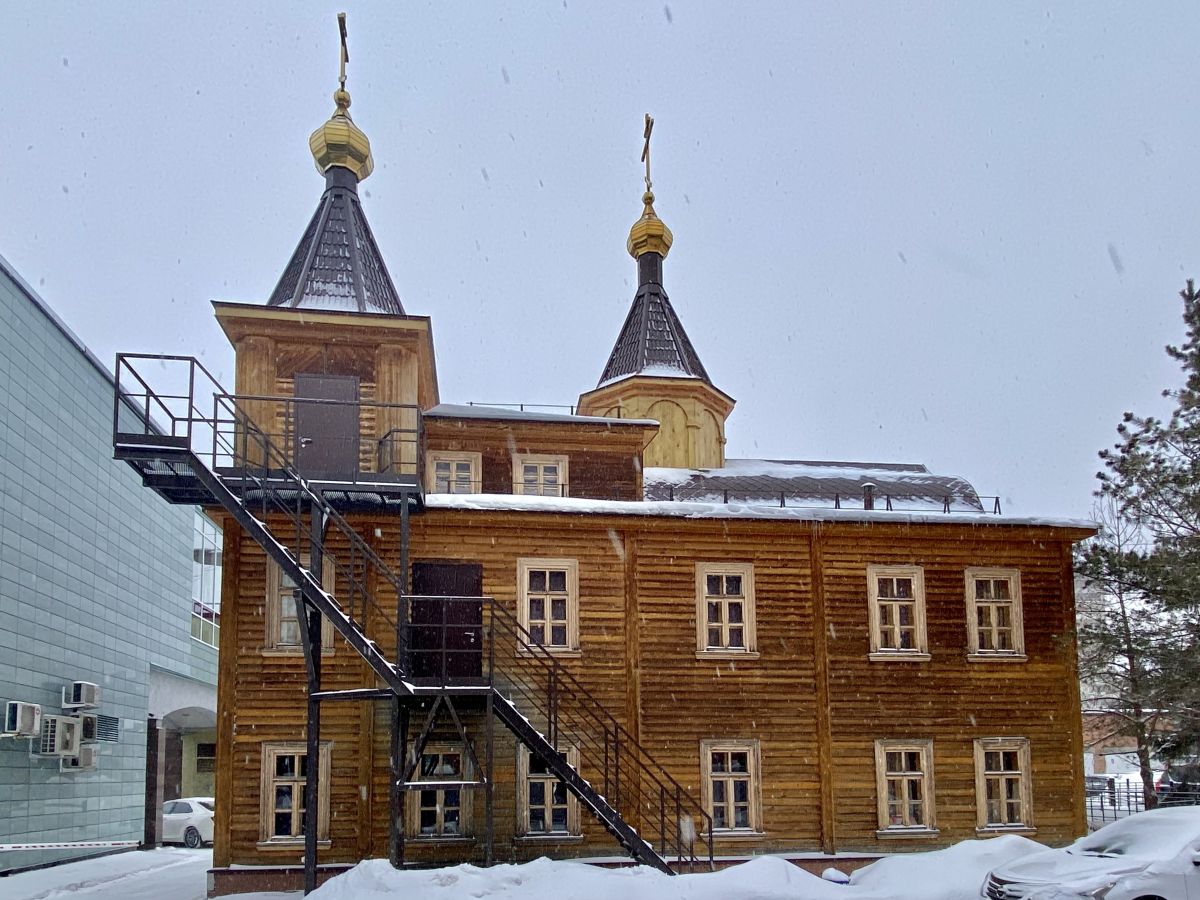 Омск. Церковь Николая Чудотворца (новая). фасады, Вид с ЮВ