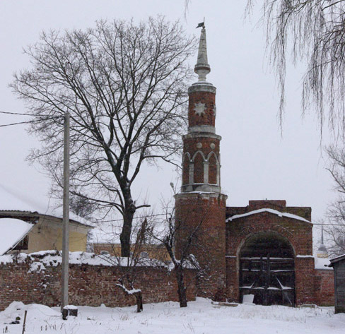 Брусенский Успенский монастырь, Коломна (Коломенский городской округ, Московская область). дополнительная информация, С.-В. башня ограды монастыря		      