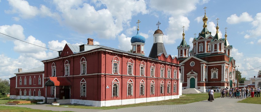 Брусенский Успенский монастырь, Коломна (Коломенский городской округ, Московская область). общий вид в ландшафте