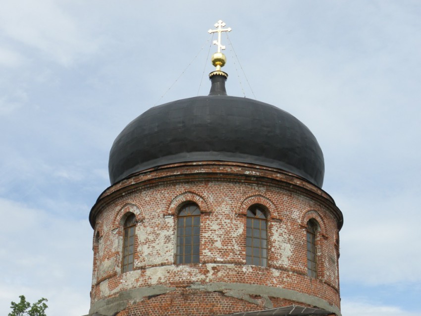 Гагино. Церковь Казанской иконы Божией Матери. архитектурные детали, Завершение храма