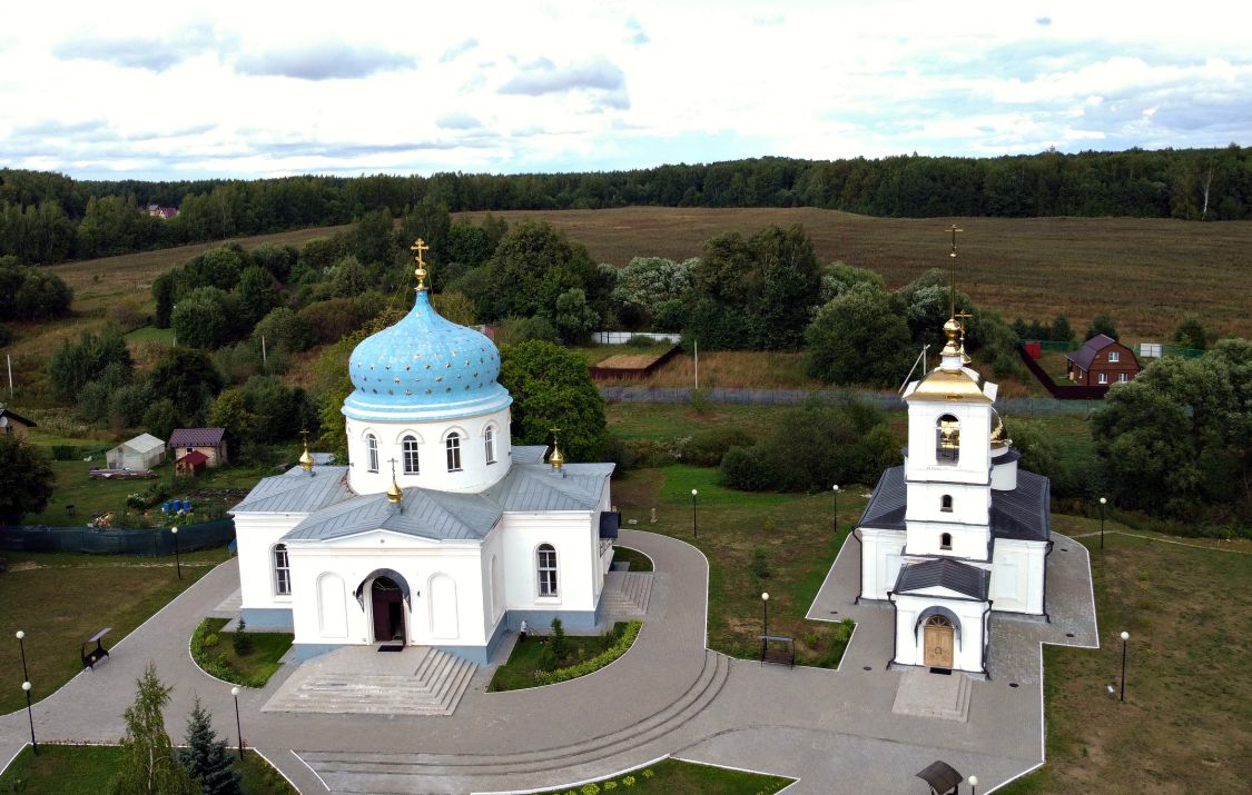Гагино. Церковь Казанской иконы Божией Матери. общий вид в ландшафте