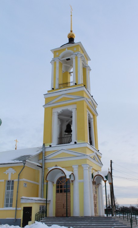 Бужаниново. Церковь Николая Чудотворца. фасады, Колокольня, вид с севера