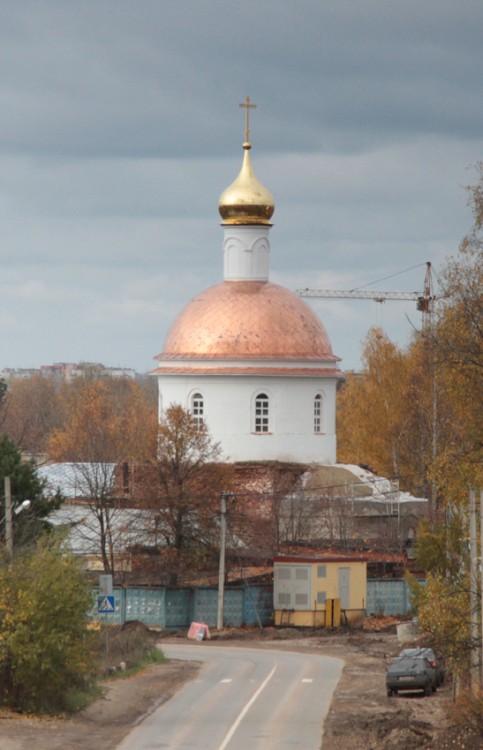 Церковь Корсунской иконы Божией Матери, Глинково (Сергиево-Посадский городской округ, Московская область). общий вид в ландшафте