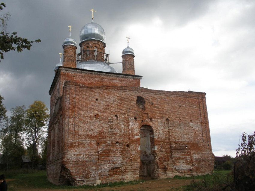 Шарапово. Церковь Михаила Архангела. фасады, Вид с запада