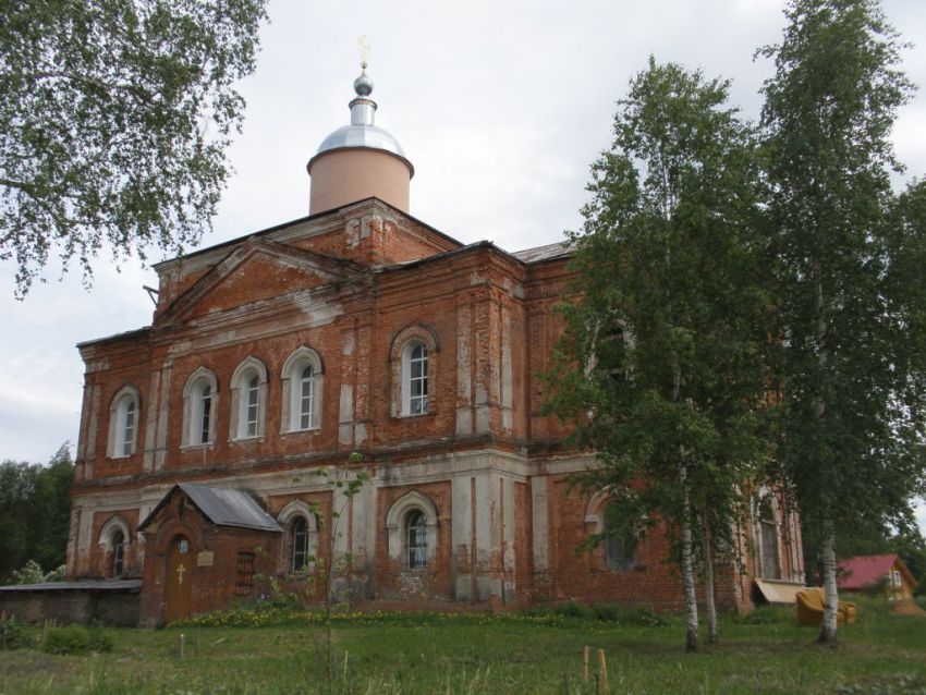Яковлево. Церковь Димитрия Солунского. фасады, Вид с северо-запада