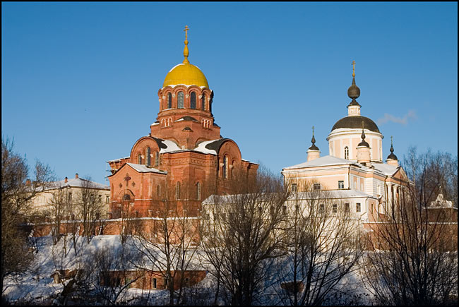 Хотьково. Покровский Хотьков монастырь. фасады, Вид с запада.