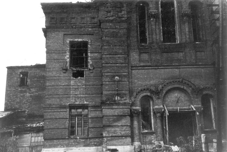 Покровский Хотьков монастырь. Собор Николая Чудотворца, Хотьково (Сергиево-Посадский городской округ, Московская область). архивная фотография, Фрагмент западного фасада.