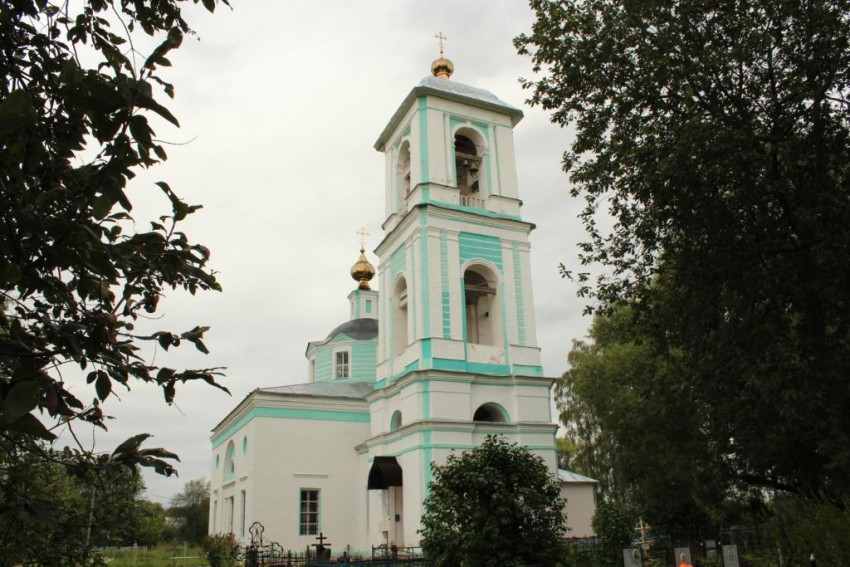 Мергусово. Церковь Сергия Радонежского. фасады, Вид с вевера