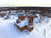 Церковь Богоявления Господня, Вид с северо-запада, фото с квадрокоптера<br>, Парфеново, Сергиево-Посадский городской округ, Московская область