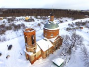 Церковь Богоявления Господня, Вид с юго-запада, фото с квадрокоптера<br>, Парфеново, Сергиево-Посадский городской округ, Московская область