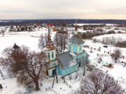 Церковь Тихвинской иконы Божией Матери, Вид с юго-запада, фото с квадрокоптера<br>, Титовское, Сергиево-Посадский городской округ, Московская область