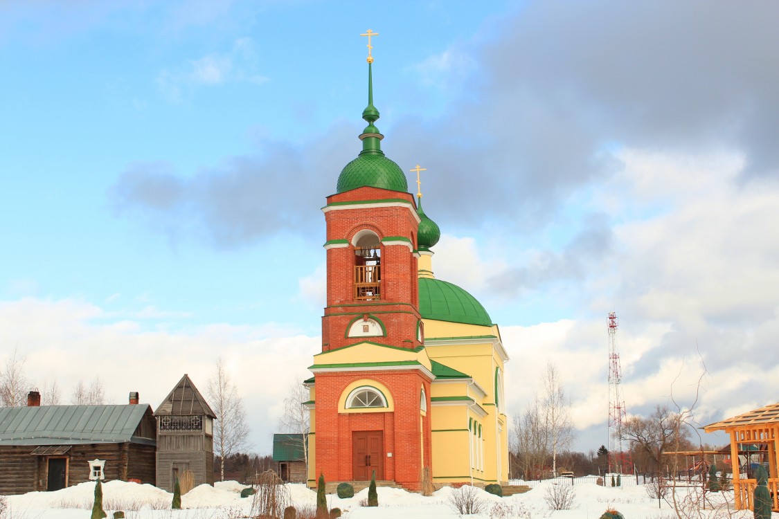 Каменки. Церковь Казанской иконы Божией Матери. фасады, Вид с запада