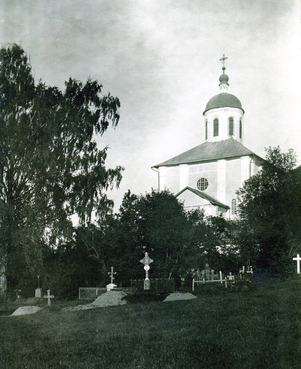 Церковь Михаила Архангела (Свирская) на Пристани, Смоленск (Смоленск, город, Смоленская область). архивная фотография, Фото 1918 г. Фотограф: П.И. Богданов. С сайта: Научный архив ИИМК РАН; Ивочкин Д.А., Трапезников И.А. 