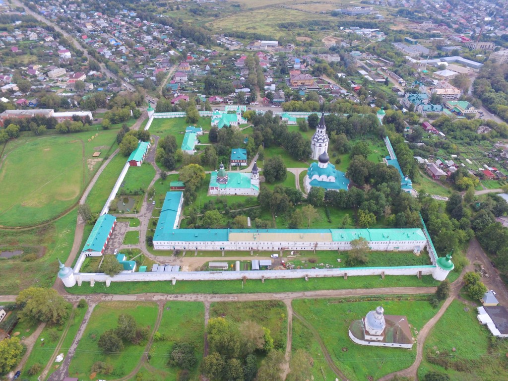 Успенский монастырь, Александров (Александровский район, Владимирская область). фасады, Вид с севера, фото с квадрокоптера.
