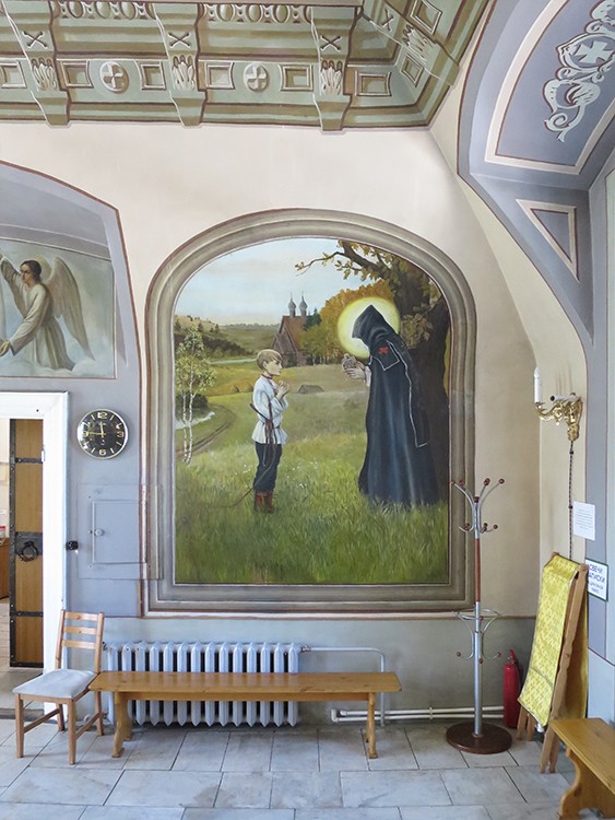 Церковь Преображения Господня, Радонеж (Городок) (Сергиево-Посадский городской округ, Московская область). интерьер и убранство, Явление отроку Варфоломею