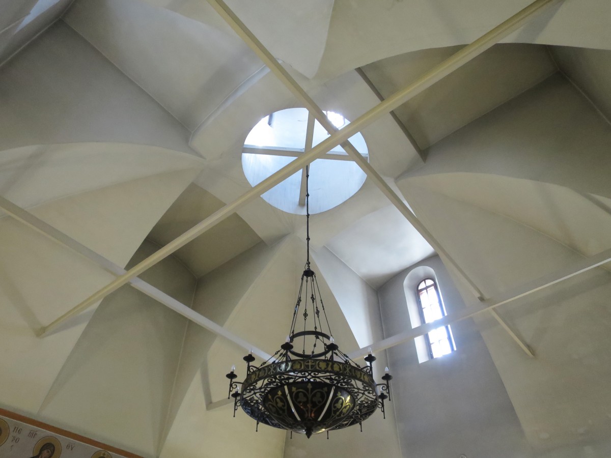 Церковь Сергия Радонежского, Конкурсный (Сергиево-Посадский городской округ, Московская область). интерьер и убранство