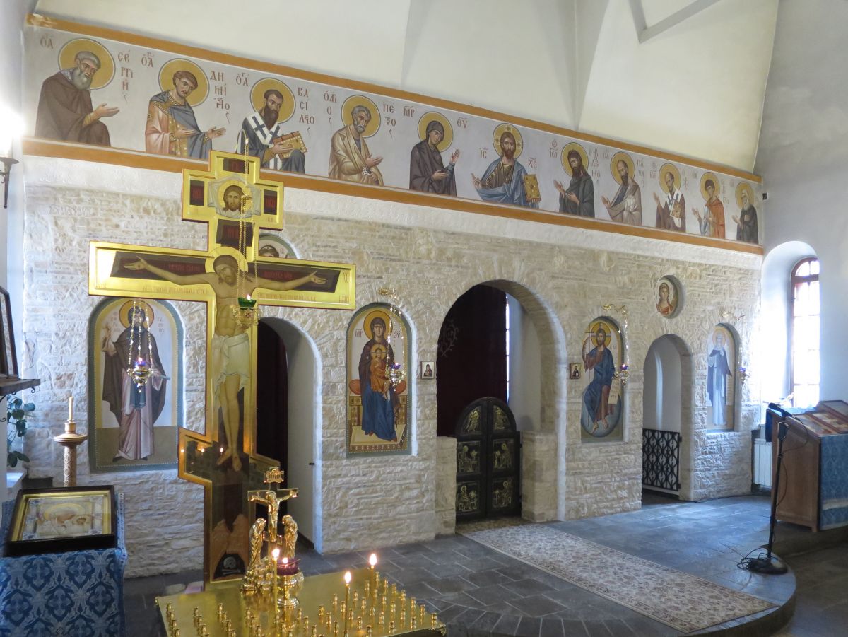 Церковь Сергия Радонежского, Конкурсный (Сергиево-Посадский городской округ, Московская область). интерьер и убранство