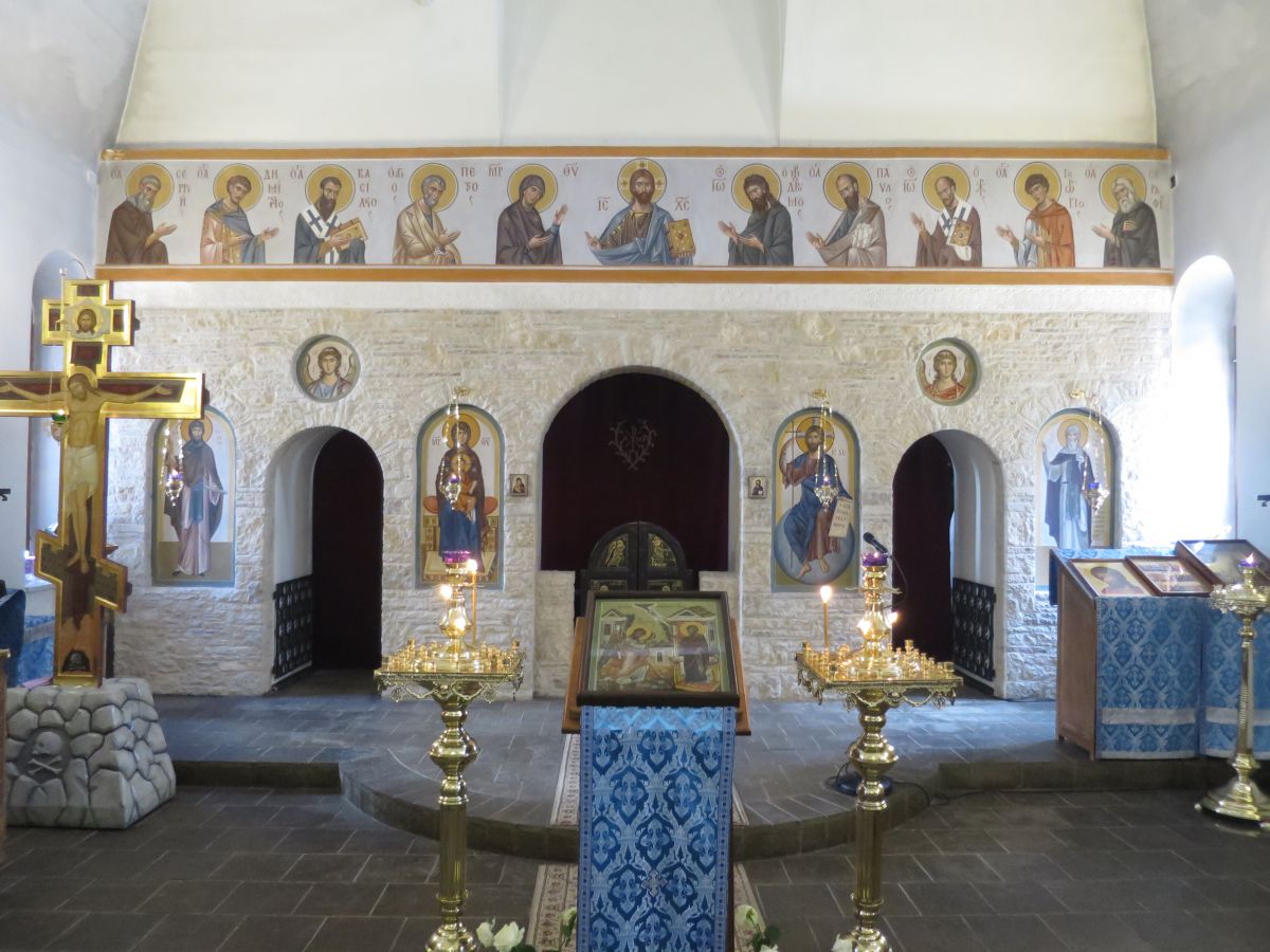 Церковь Сергия Радонежского, Конкурсный (Сергиево-Посадский городской округ, Московская область). интерьер и убранство