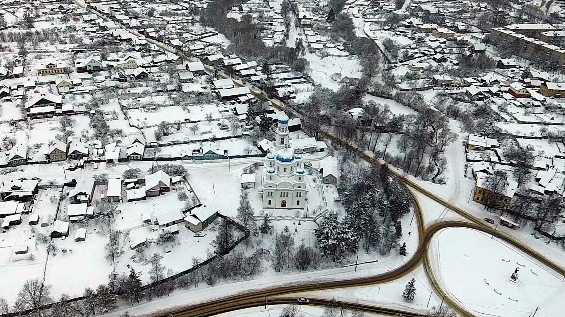 Церковь Благовещения Пресвятой Богородицы (Михаила Архангела), Торжок (Торжокский район и г. Торжок, Тверская область). общий вид в ландшафте