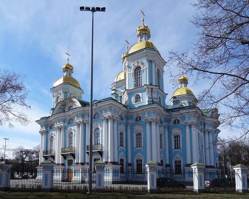 Адмиралтейский район. Собор Николая Чудотворца и Богоявления Господня. фасады, Вид с юго-востока