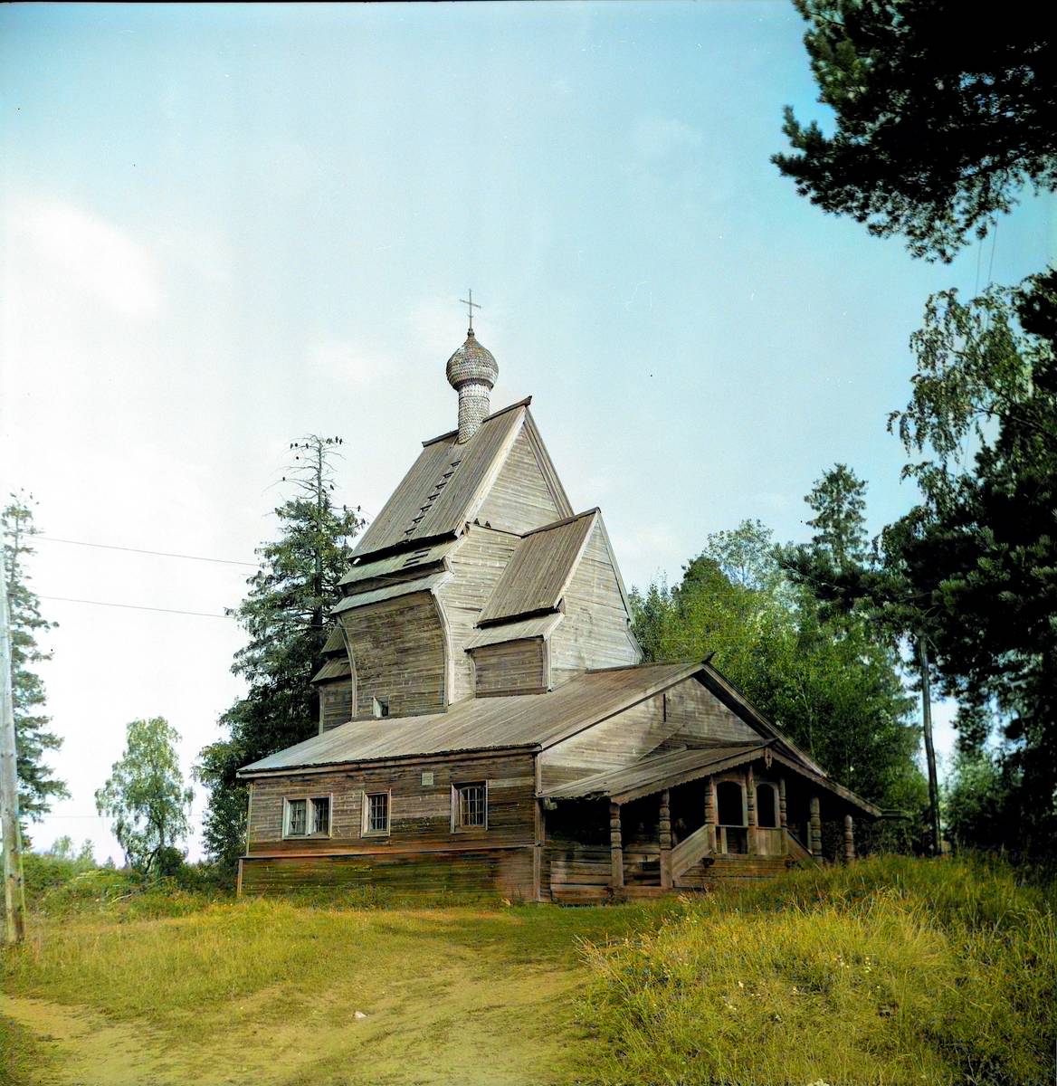 фасады. Церковь Георгия Победоносца, Родионово (Юксовичи) (Подпорожский район, Ленинградская область)