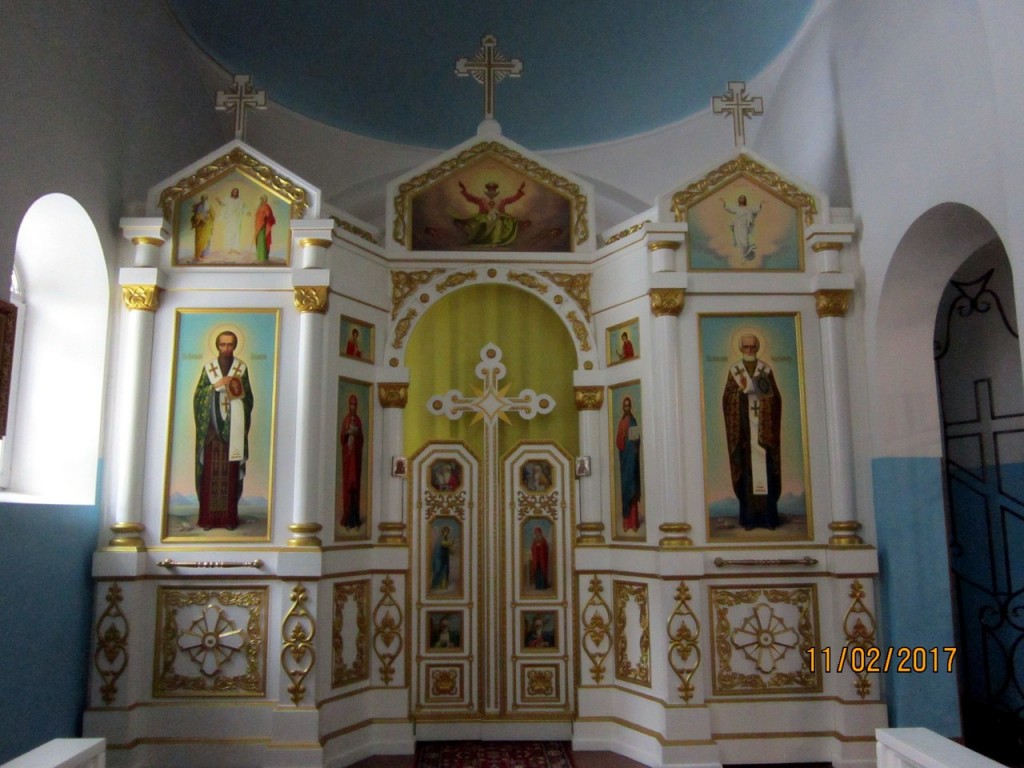 Церковь Казанской иконы Божией Матери, Зеленогорск (Санкт-Петербург, Курортный район, г. Санкт-Петербург). интерьер и убранство, Иконостас придела во имя Святителя Николая Чудотворца.