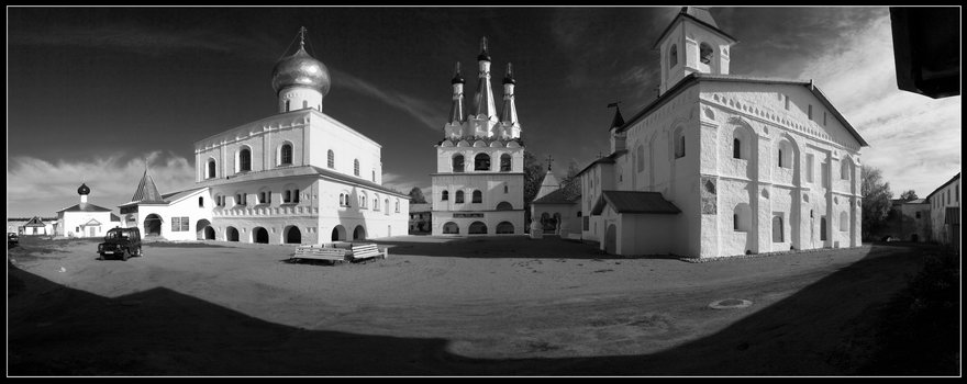 Старая Слобода. Александро-Свирский монастырь. общий вид в ландшафте, Панорама