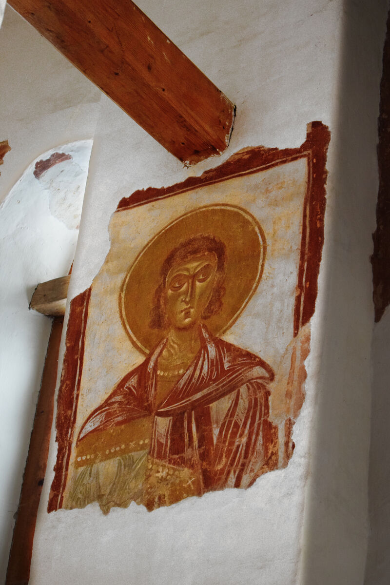 Церковь Георгия Победоносца, Старая Ладога (Волховский район, Ленинградская область). интерьер и убранство, Савва Стратилат