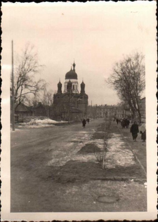 Собор Покрова Пресвятой Богородицы, Гатчина (Гатчинский район, Ленинградская область). архивная фотография,  Фото с сайта pastvu.ru Фото 1941-43 гг