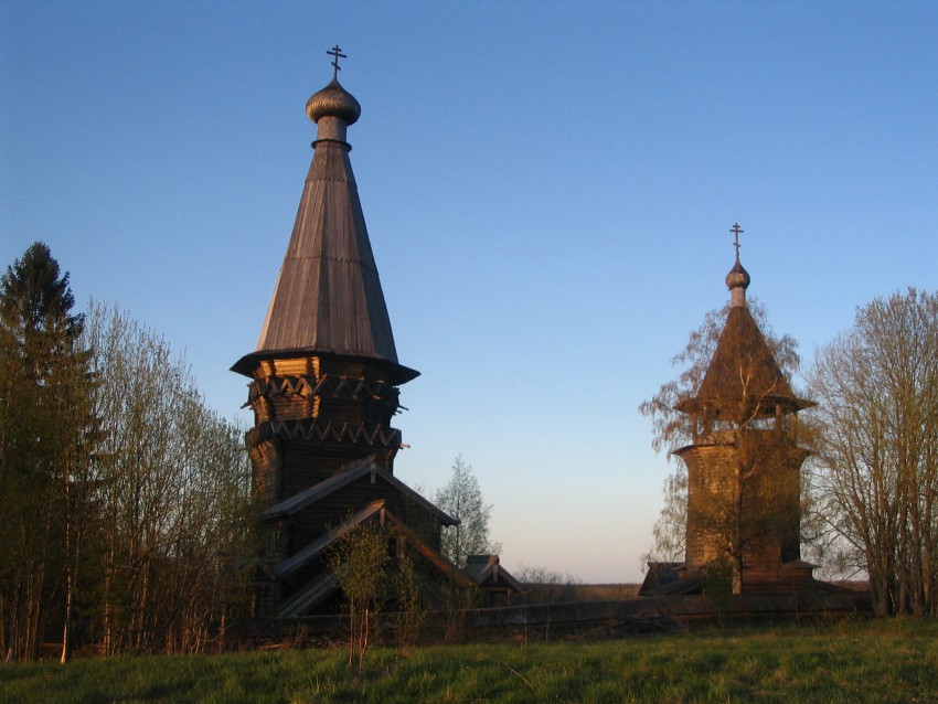 Гимрека (Гиморецкий погост). Церковь Рождества Пресвятой Богородицы. фасады, Общий вид с северо-запада